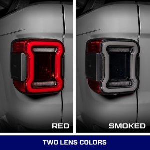 Jeep Gladiator Tail Lights - FORM Lighting - LED with Sequential Turn Signal - Smoked - `20-`26